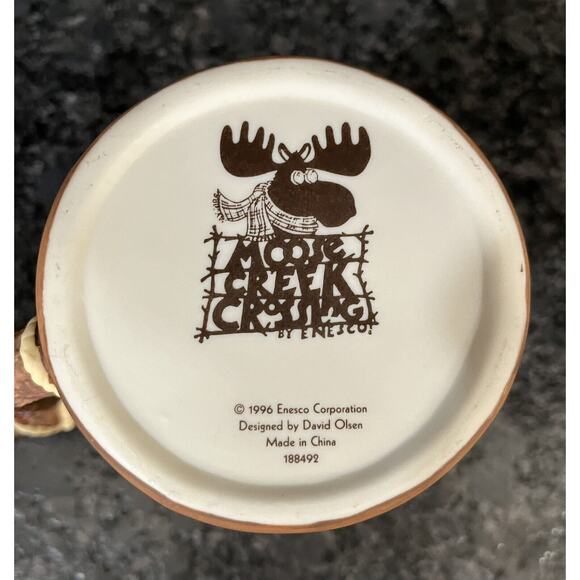 Enesco Moose Creek Crossing 3D Professional Party Animal Coffee Mug 1996 #188492 - Picture 6 of 6